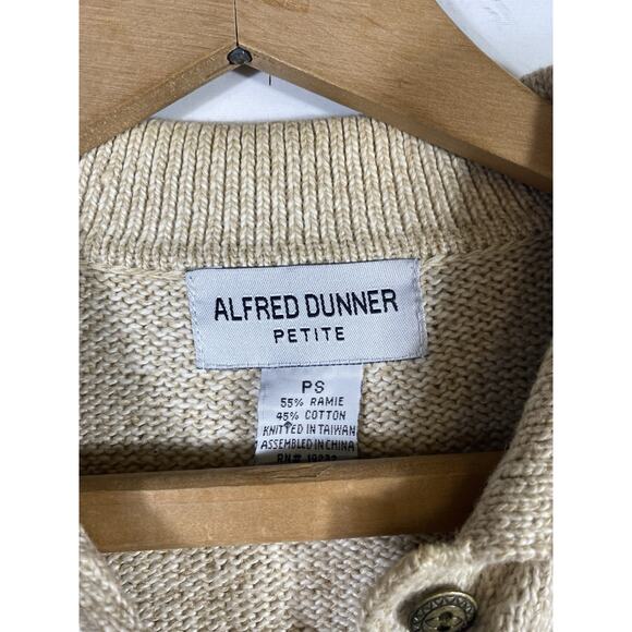 Alfred Dunner Christmas Cardigan Sweater PS Embroidered Ski Old Money Preppy Vtg - Picture 12 of 16